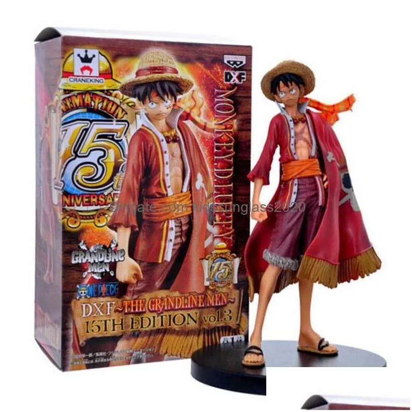 action toy figures 17cm 2021 one piece luffy theatrical edition figure juguetes collectible model toys christmas q0622 drop deliver