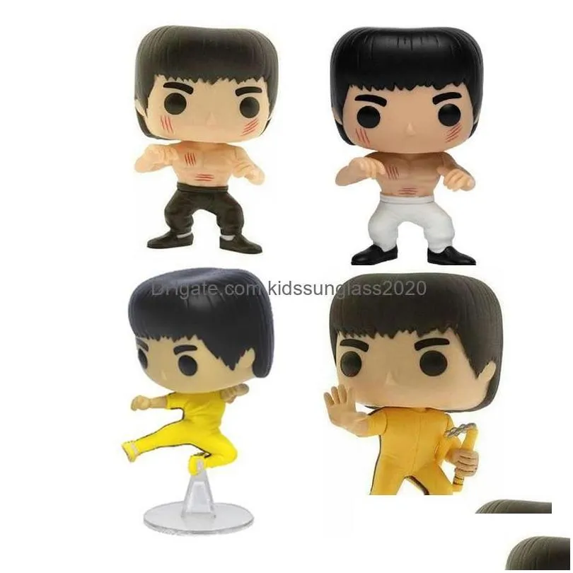 action toy figures funko  bruce lee 218 219 pvc figure collectible model toys childrens birthday gift drop delivery gifts dhs8p