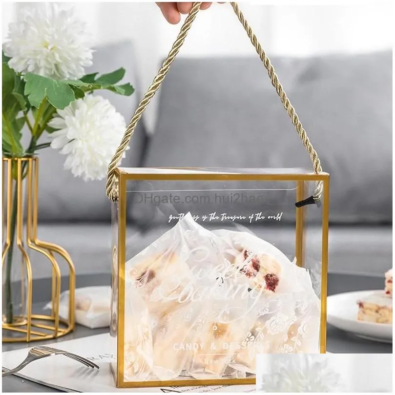 chocolate transparent portable box candy cookie snowflake packing gift boxes for valentine day wedding birthday