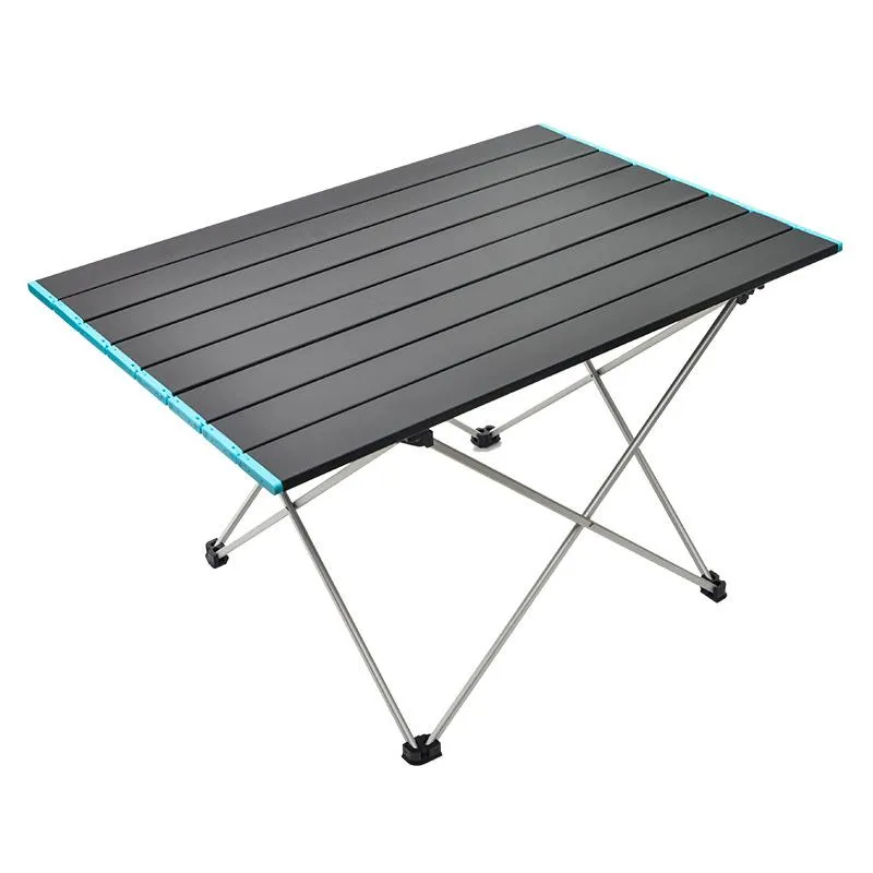 outdoor portable ultra light aluminum folding table picnic camping aluminum table barbecue self-drive leisure furniture large