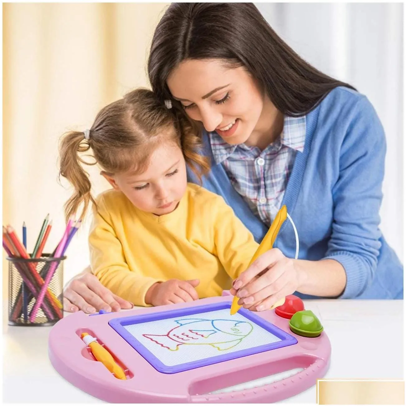 intelligence toys intelligence magnetic ding board table toddler toys erasable doodle writing colorf 2 patterns drop delivery gifts