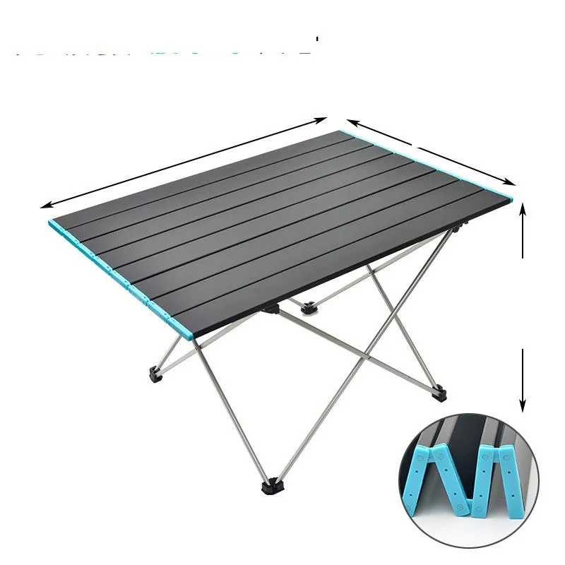 outdoor portable ultra light aluminum folding table picnic camping aluminum table barbecue self-drive leisure furniture large