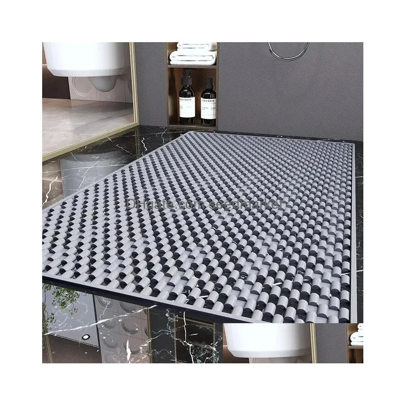 carpets bathroom anti slip bath mat anti fall floor mat household bathroom toilet mat shower bathroom foot mat hollow waterproof mat