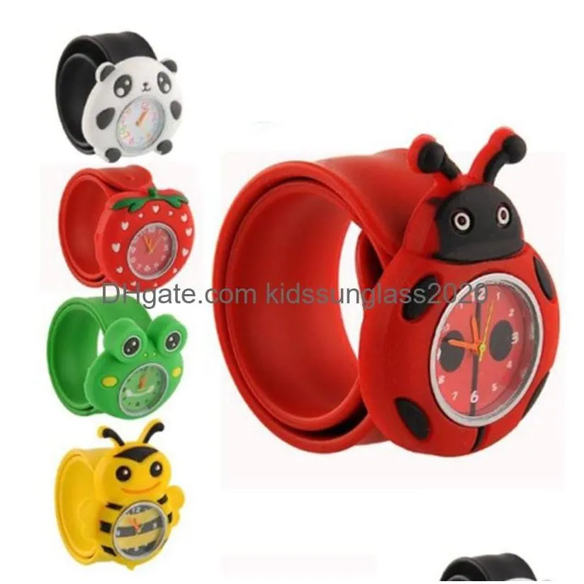 childrens watches trendy cartoon kids colorf animal children quartzwatches sport bendable rubber strap wristwatch montre enfant who