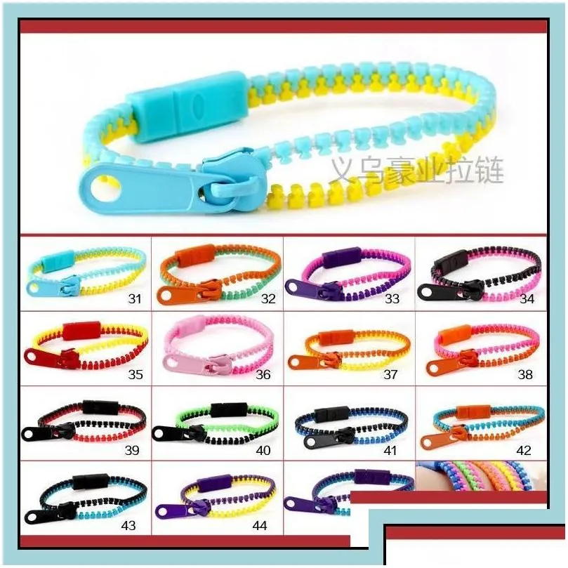 decompression toy zipper bracelets fidget toy 7 5 inches decompression sensory toys set neon colors birthday party favors for kids g