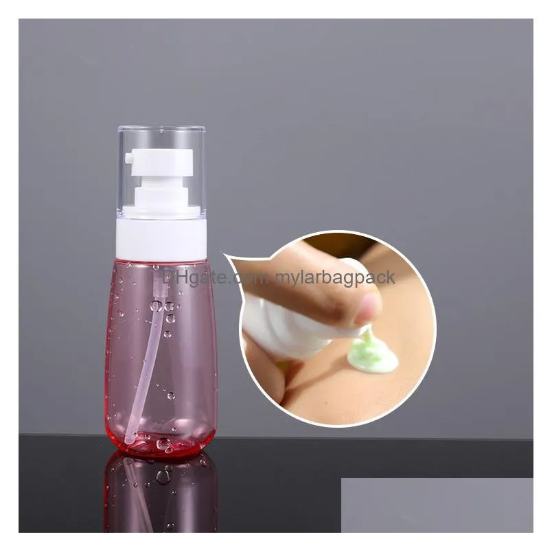 Other Home & Garden Empty Cosmetic Spray Bottle Makeup Face Plastic Petg Alcohol Container Lotion Atomizer 30Ml 60Ml 80Ml 100Ml Sample Dh6Wh