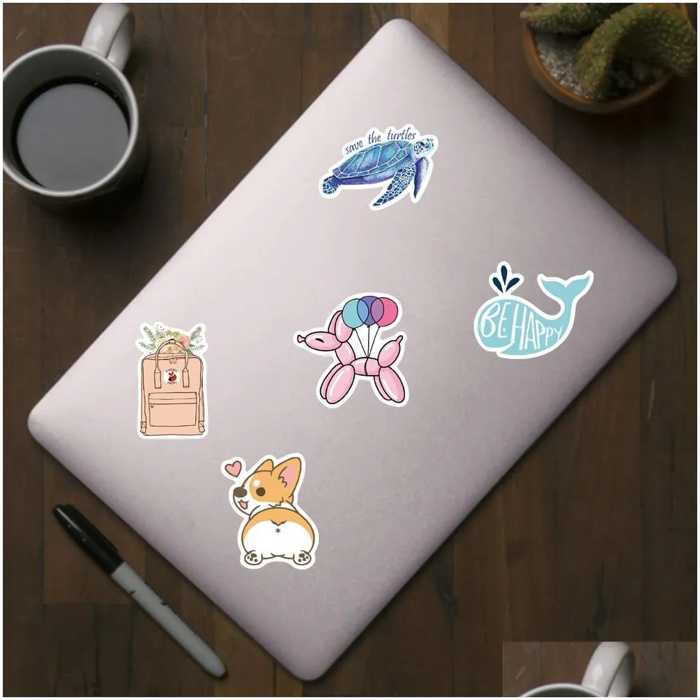 50pcs cartoon graffiti stickers skate accessories for skateboard laptop luggage bicycle motorcycle phone car decals party decor