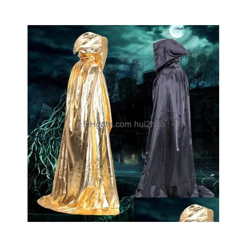 80cm baby costume vampire cloaks halloween party cosplay kids black red hooded robe death witch costumes cape prop hoody mantle