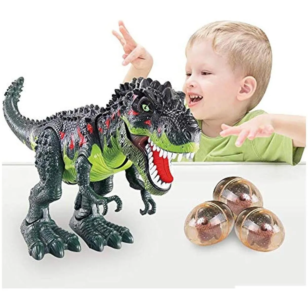 electric/rc animals electric animals bo toys electronic walking dinosaur trex simated realistic tyrannosaurus toy drop delivery gift