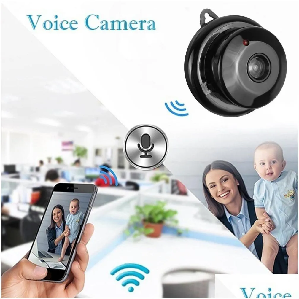 wireless wifi mini ip camera 1080p hd night version voice video security camcorder surveillance camera for home office