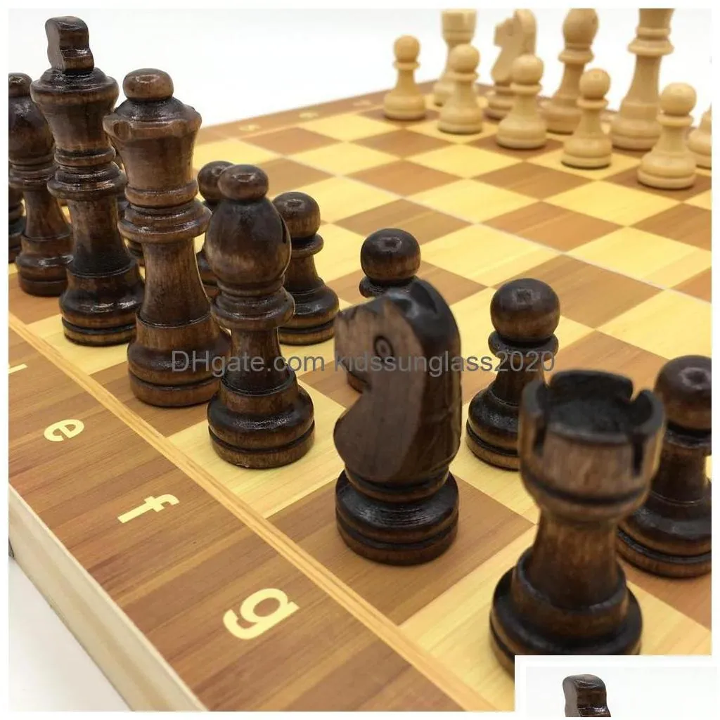 board games wooden chess set folding chessboard with magnetic size 29 cm x children gift tournament game drop delivery toys gifts puz