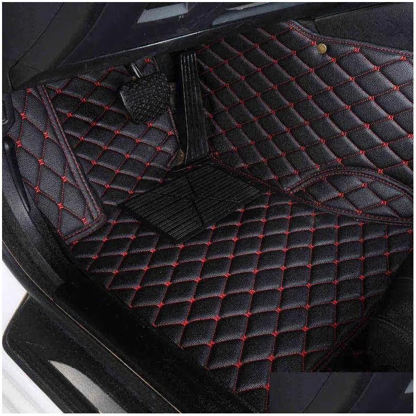 hexinyan custom car floor mats for kia rio sorento cerato soul optima opirus borrego vq carnival carens shuma cad niro h220415