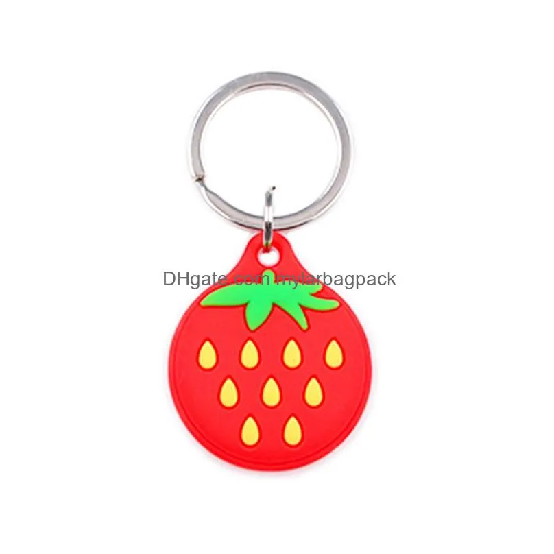 Other Home & Garden Airtag Case With Key Chain Sile Protector Air Tag Ers Protection Protective Shell Cute Cartoon Keychain Anti-Lost Dh5Zk