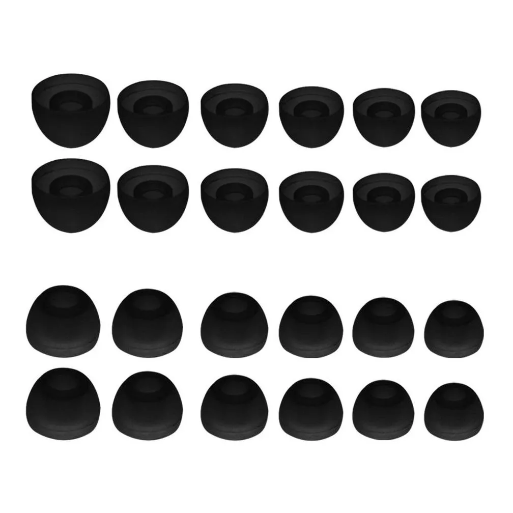 silicone earbuds eartips in-ear earphone cover case cap replacement earbud bud tips s/m/l 4.5mm 24pcs/lot
