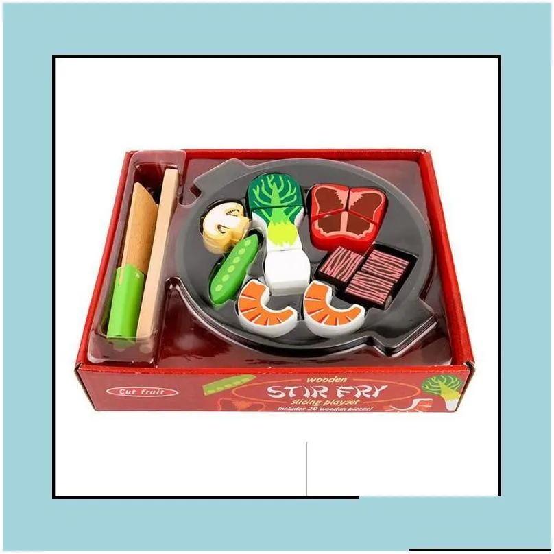 kitchens play food 11 styles wooden simation carrot kitchen series cut fruits and vegetables barbecue childrens ed kidssunglass2020