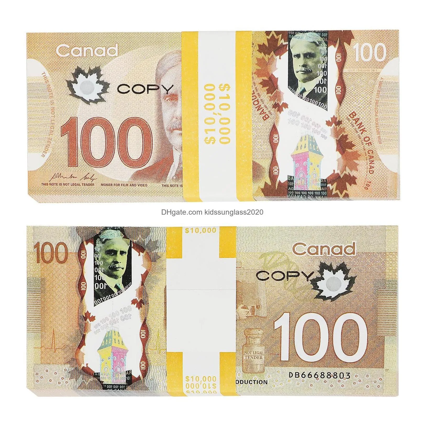 novelty games wholesale money prop copy canadian dollar cad banknotes paper fake euros movie props drop delivery toys gifts gag dhsri