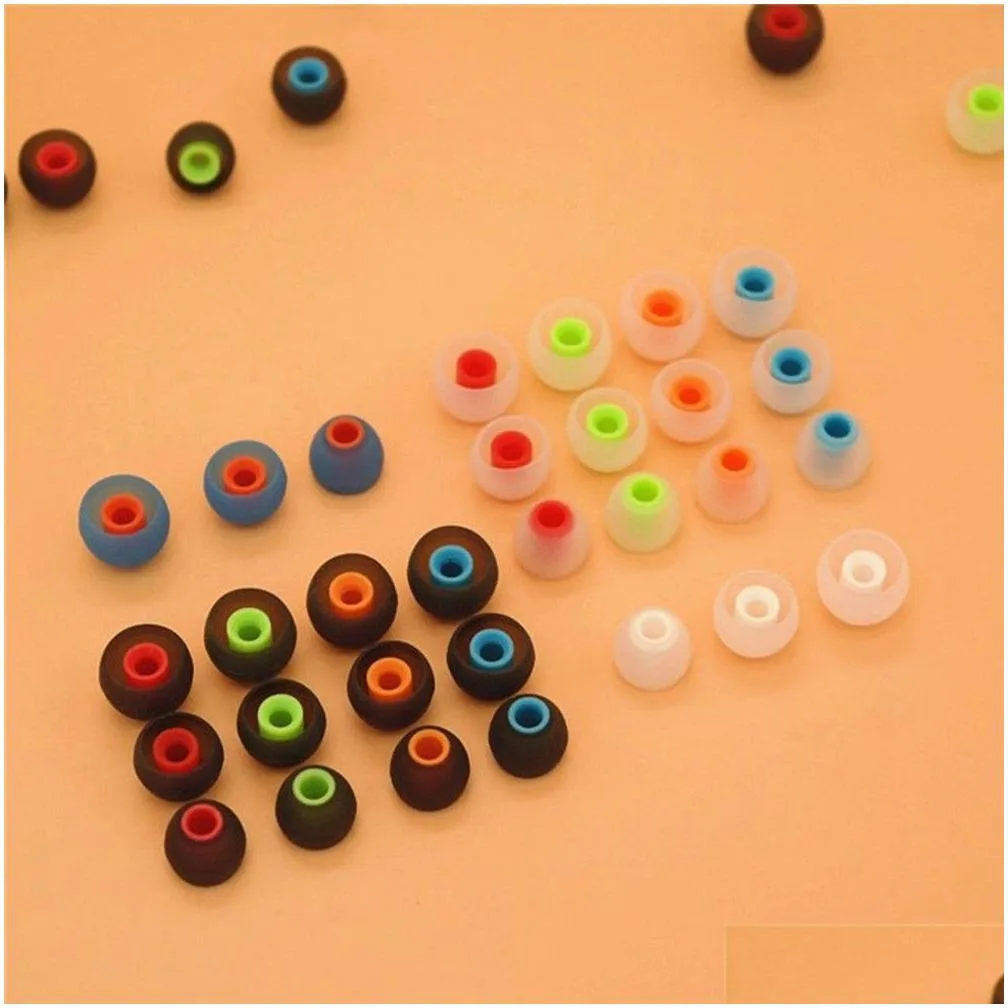 silicone earbuds eartips in-ear earphone cover case cap replacement earbud bud tips s/m/l 3.8mm 12pcs/lot