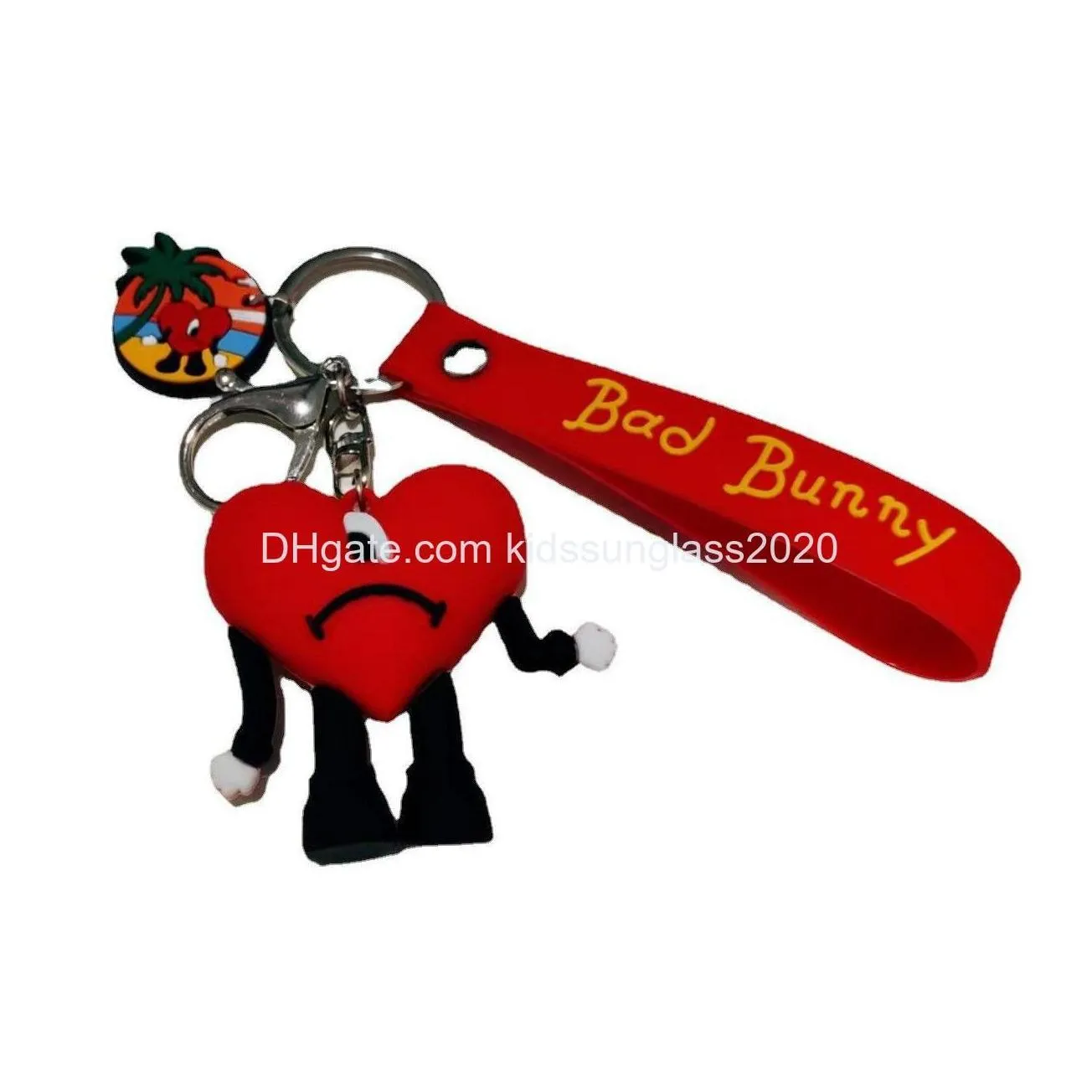 decompression toy bad bunny keychain bag car pendants pvc avocado key chains d21 drop delivery toys gifts novelty gag dhmev