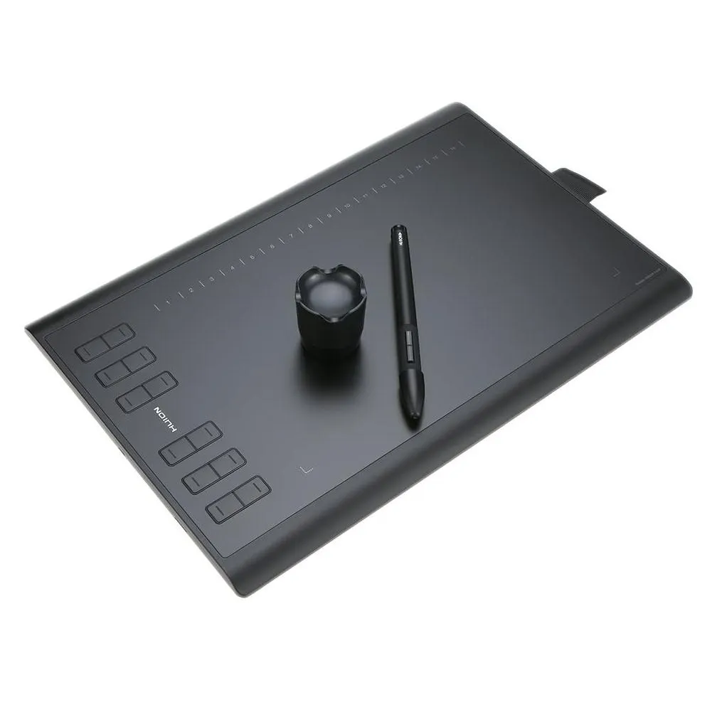 professional graphic drawing tablet micro usb signature digital tablets board 1060plus with painting rechargeable pen holder writing