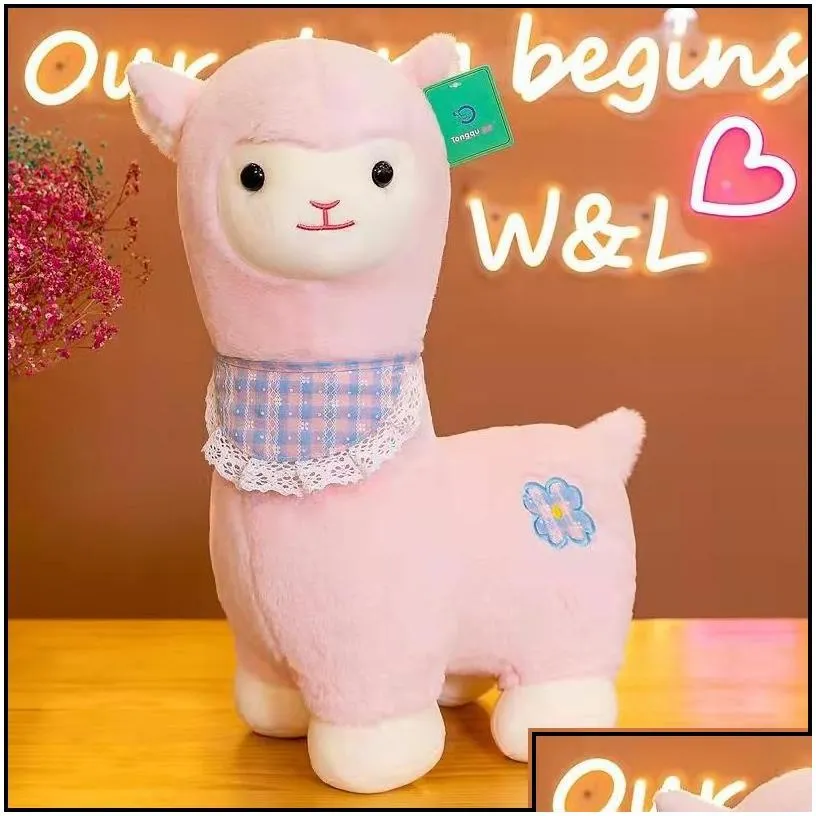 stuffed plush animals cute alpaca doll small wool plush toy pillow childrens birthday gift toys wholesale drop delivery 2022 gifts