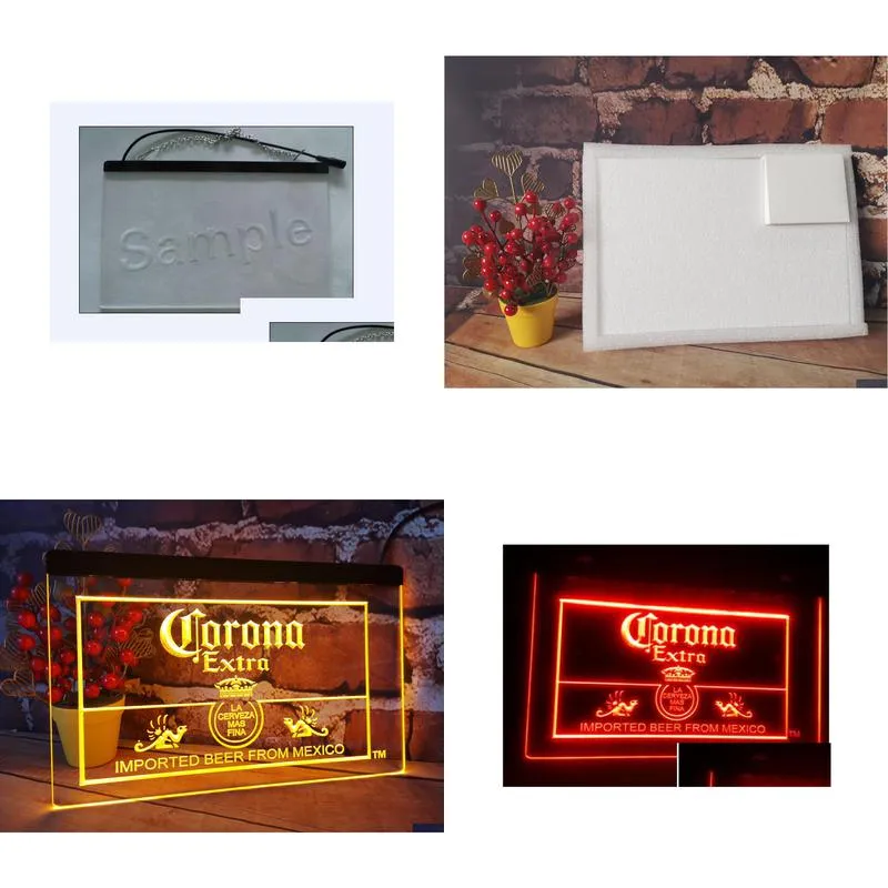 corona mexico beer bar pub club 3d signs led neon light sign home decor crafts