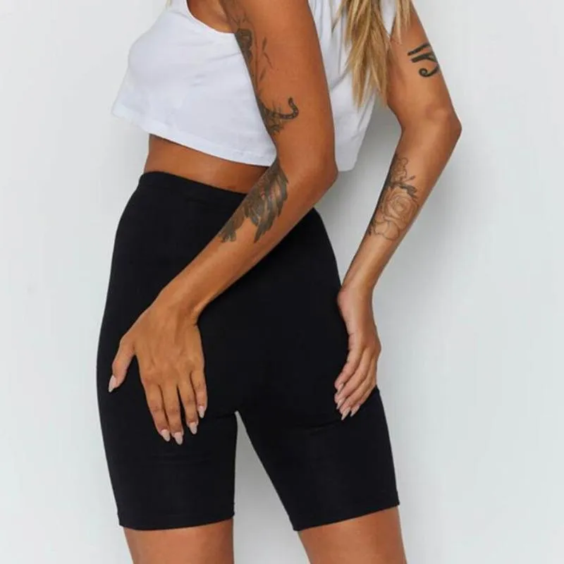 summerladiesblackhighwaistbikebikershortsforwomen pants