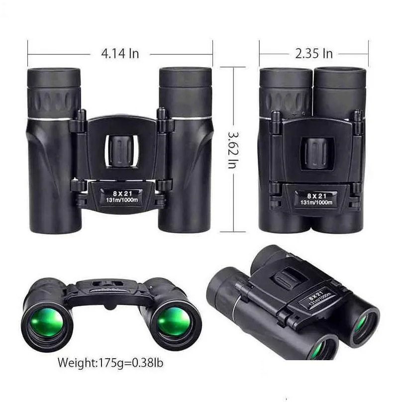apexel 8x21 compact zoom binoculars long range 1000m folding hd powerful mini telescope bak4 fmc optics hunting sports camping
