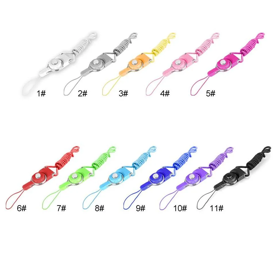 detachable cellphone strap neck lanyard braided neck nylon hang rope for mobile phone badge camera mp3 usb id cards mixed color