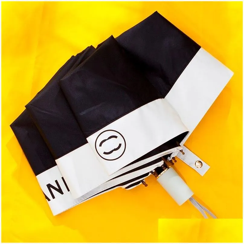 luxury automatic sun rain umbrellas folding designer umbrella