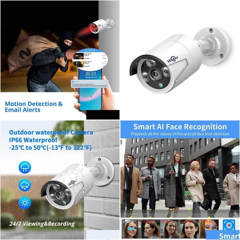 1080p hd 2.0mp wireless ip network camera weatherproof outdoor cctv camera for wireless nvr kit aa220315