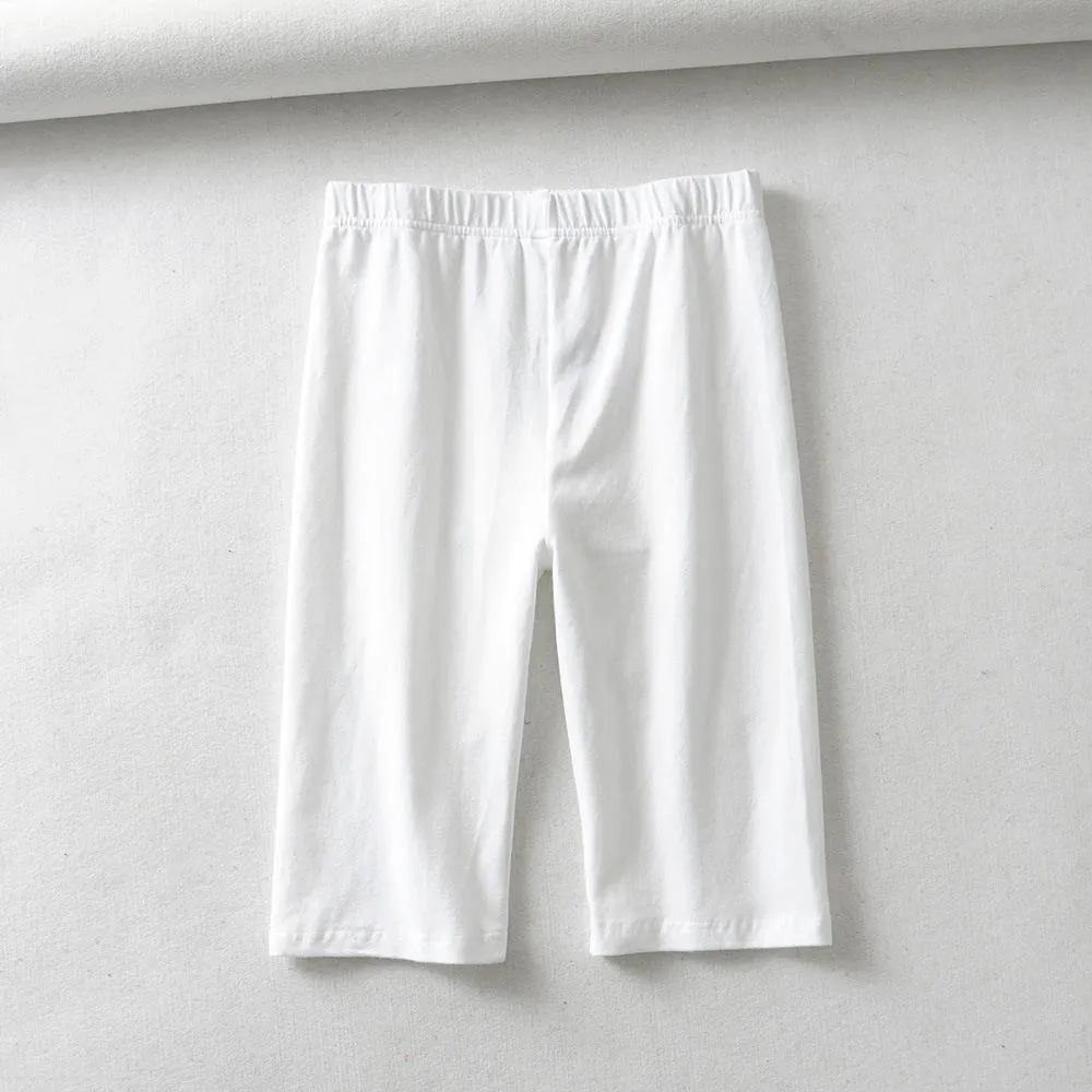 2022 bikeshorts bodyfitting stretch solid color single quarter pants