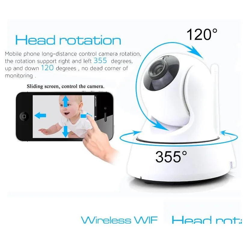 hd home security wifi baby monitor 720p ip camera night vision surveillance network indoor baby cameras