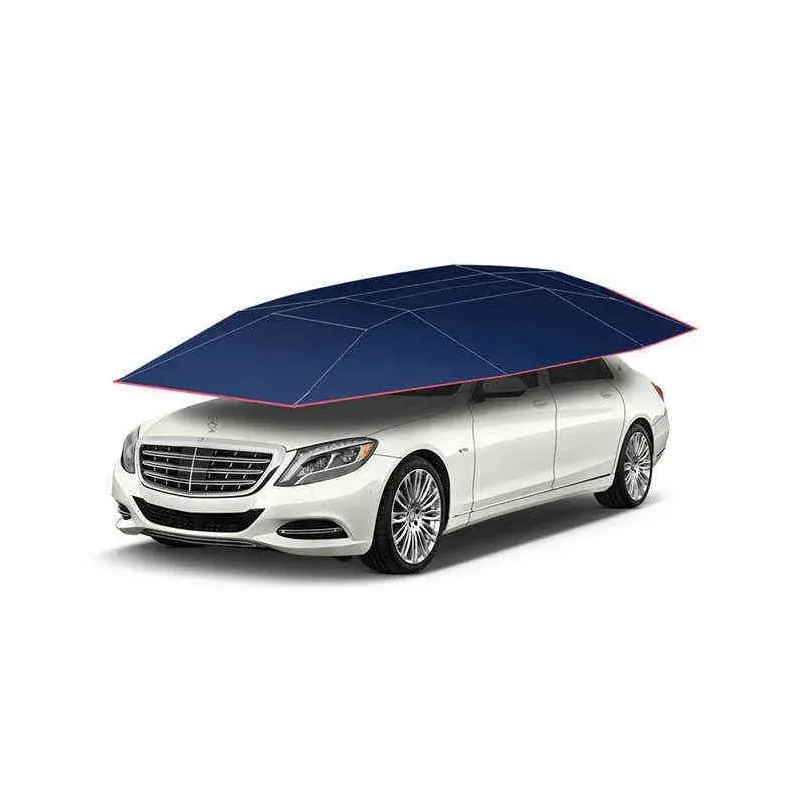 Car Covers Car Sunshade Roof Sunsn Heat Insation Hail Proof Leaves Outdoor Parking Mobile Garage Matic Umbrella Fold Drop Delivery Aut Dhorr