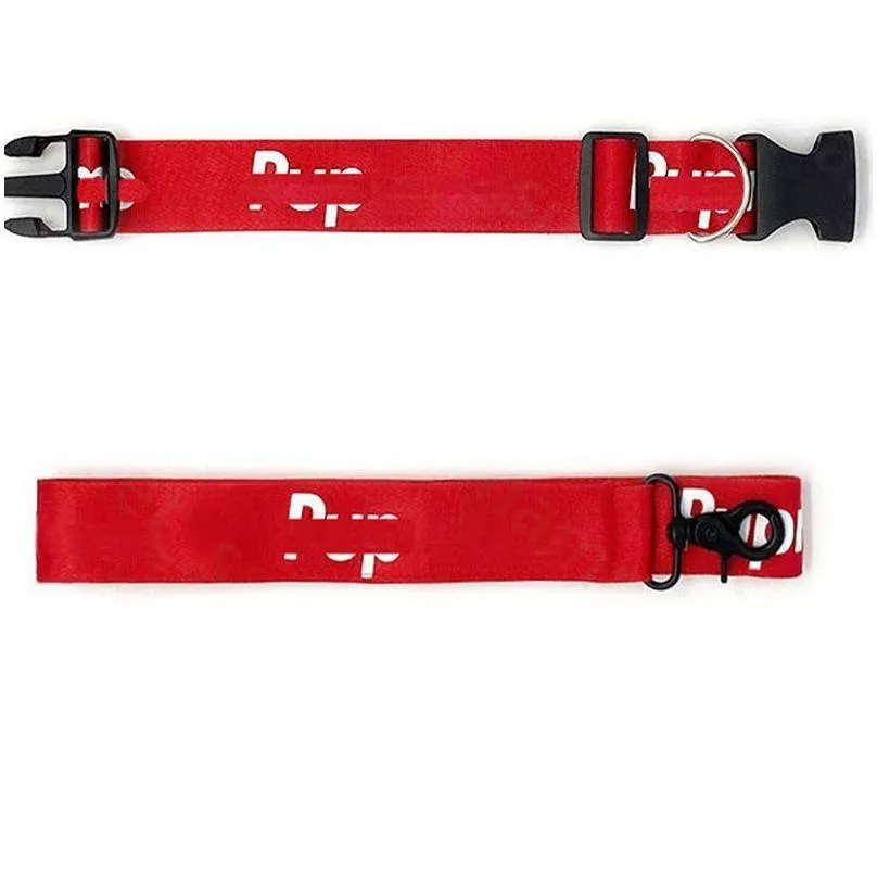 red dog collar leashes set adjustable dogs cats letter print leashes collars hairless cat schnauzer french bucket