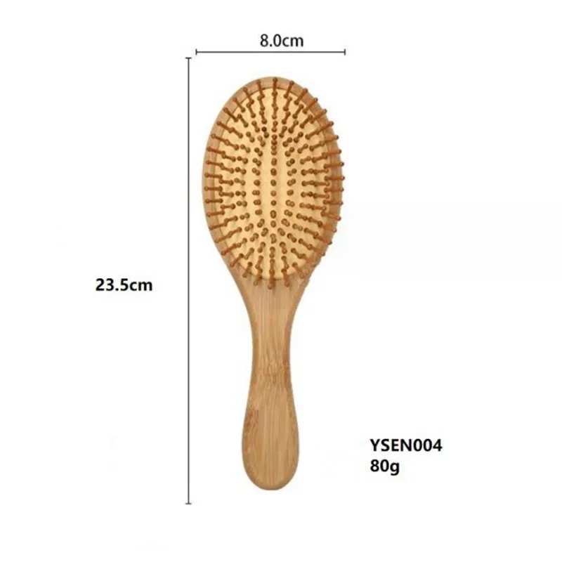 Air cushion Comb Hairdressing Wood Massage Hairbrush Hairbrush Paddle Comb Easy For Wet or Dry Use Flexible bristles All Hair Types Long Thick Curly
