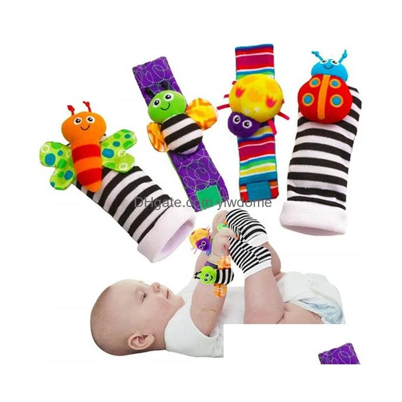 Movies & Tv Plush Toy P Toys Animals Baby Sock Rattle Socks Sozzy Wrist Rattles Foot Finder Babys Lamaze 4Pcs/Set Drop Delivery Toys G Dh8W5