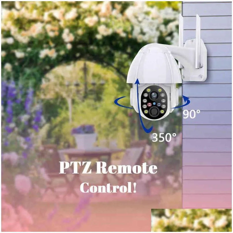 3mp ip camera wifi audio speed dome ptz security camera ir night vision p2p wireless cctv camara with sd card slot aa220315