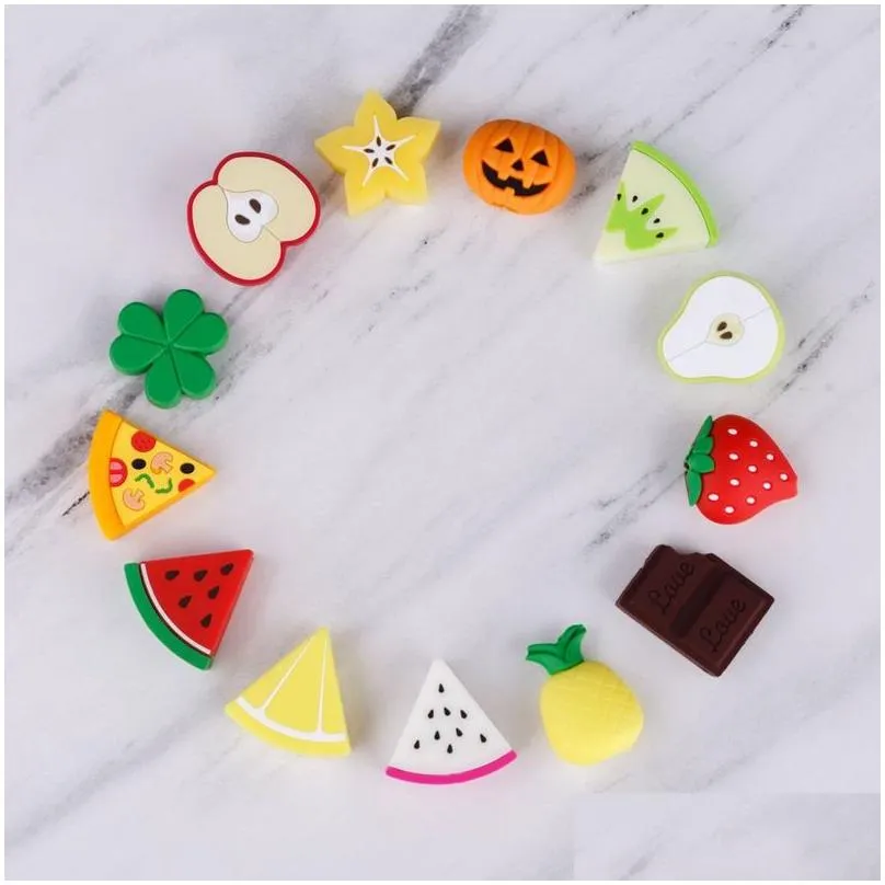 soft cute cartoon fruit cable bite phone  cable protector cord data line cover decorate smartphone wire accessories1788008