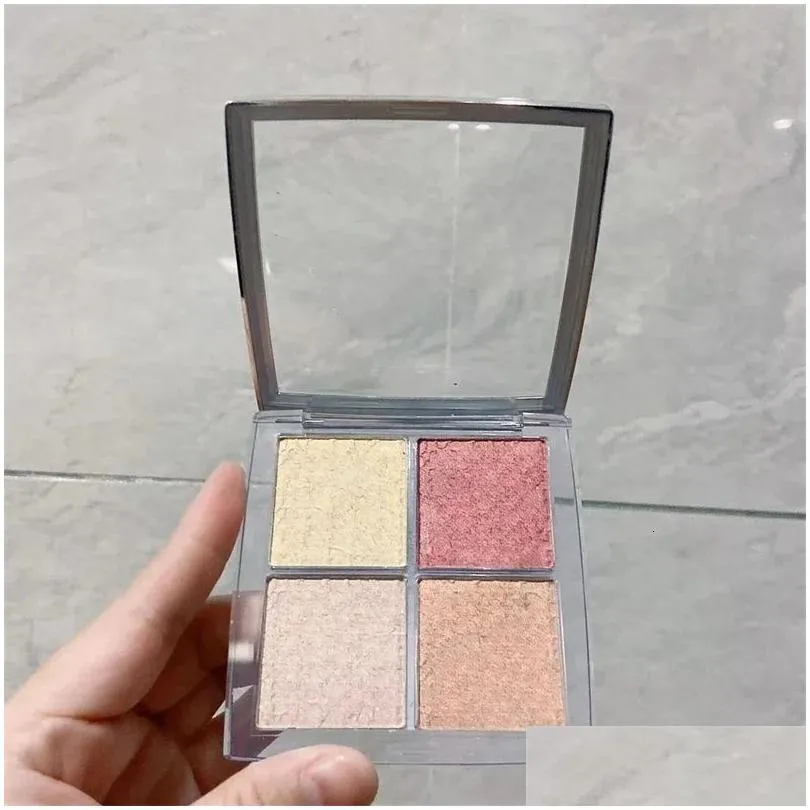 Eye Shadow Brand 4 Colors Natural Matte Makeup Waterproof Palette Shimmer Backstage Glow Face Highlight B 231211 Drop Delivery Dhjxu