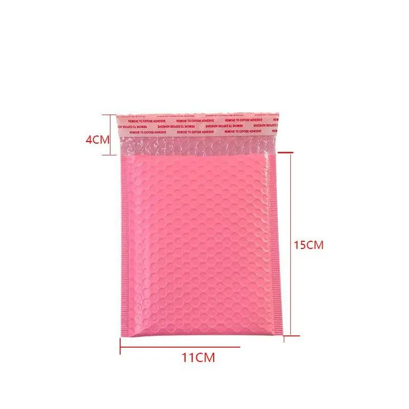 50pcs bubble mailers padded envelopes pearl film gift present mail envelope bag for book magazine lined mailer self seal pink