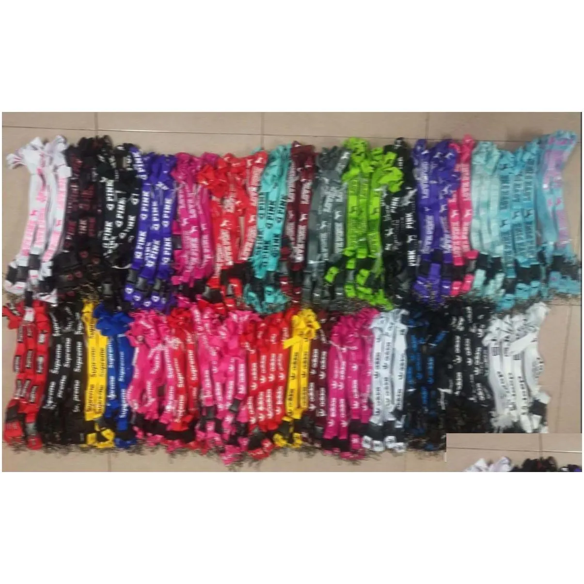  cell phone lanyard straps clothing sports brand for keys chain id cards holder detachable buckle lanyards 100pcs