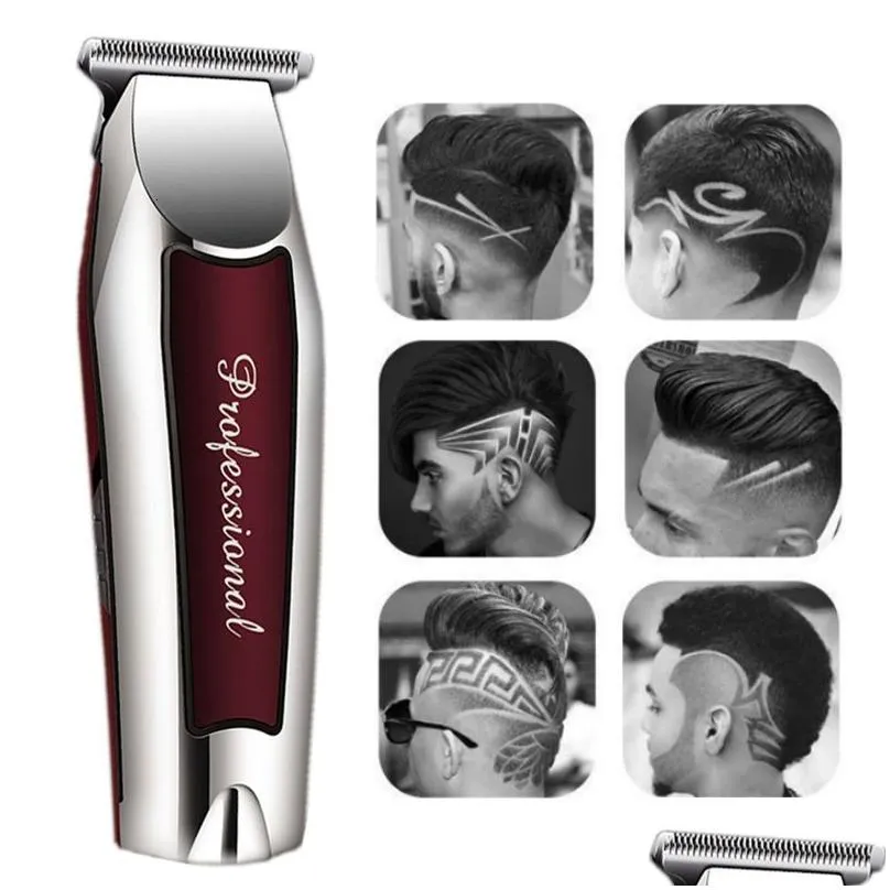 Clippers & Trimmers Clippers Trimmers Rechargeable Cordless Hair Trimmer For Men Grooming Professional Electric Clipper Beard Cutting Dhr3R