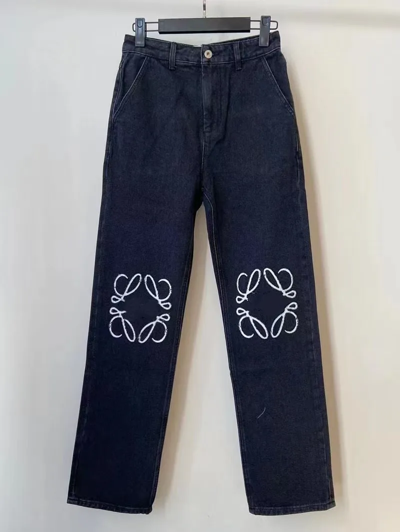 mens jeans High Street Designer Trouser Legs Open Fork Tight Capris Embroidery Denim Trousers Warm Slimming Pants Fashion Brand Clothing designer jeans  jeans