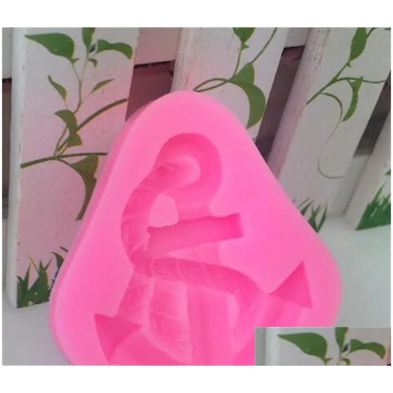 diy ship anchor mould rudder sign dropping glue mold boat rope modelling silicone baking cake molds decorate 1 2dy j1