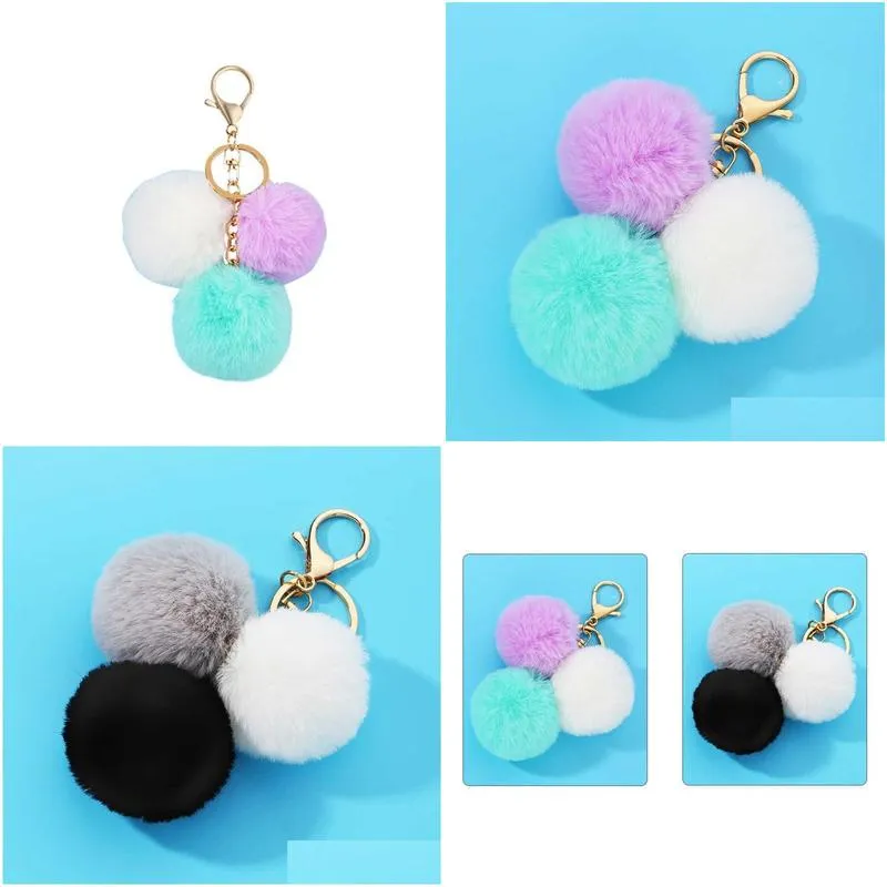 beautiful korean style smart phone strap lanyards for iphone cute wool ball decor mobile phone strap rope phone charm aa220318