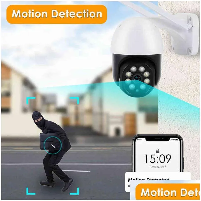 5mp hd ip camera mini video surveillance cameras wifi wireless ptz cctv home security camera outdoor auto tracking 4x zoom alexa