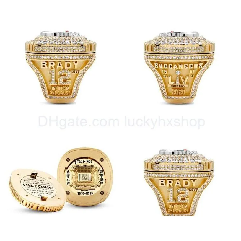 cluster rings fanscollection  bay pirates wolrd champions team championship ring sport souvenir fan promotion gift wholesale drop
