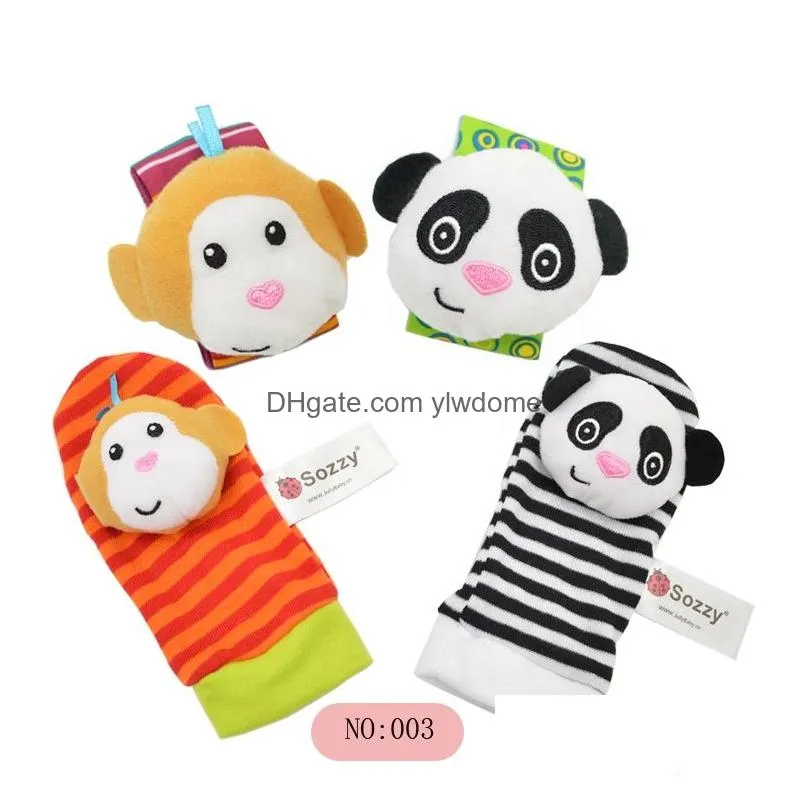 Movies & Tv Plush Toy P Toys Animals Baby Sock Rattle Socks Sozzy Wrist Rattles Foot Finder Babys Lamaze 4Pcs/Set Drop Delivery Toys G Dh8W5