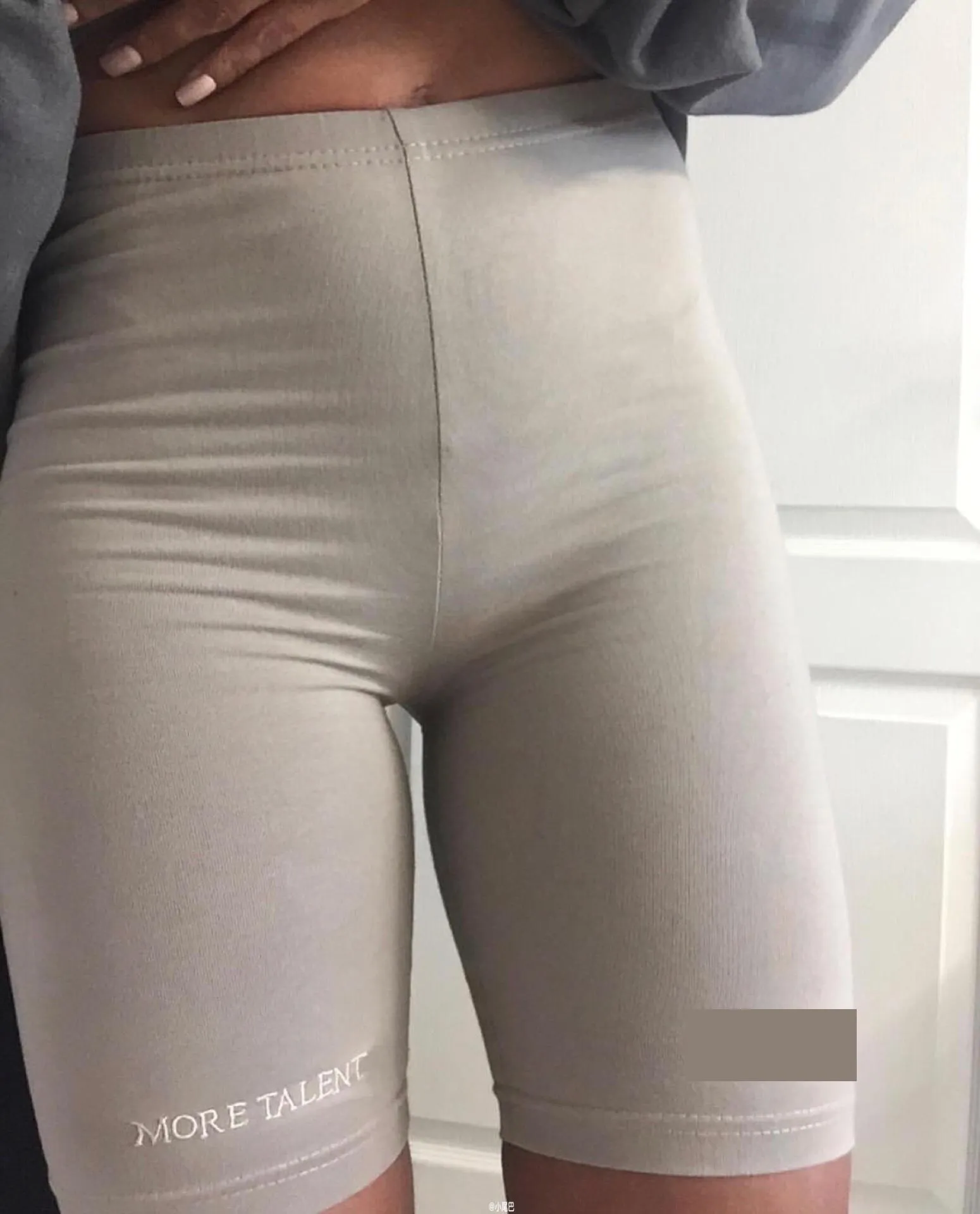 spring/summer 2019 european and american womens bikeshorts leggings tight stretch letter single layer five pants