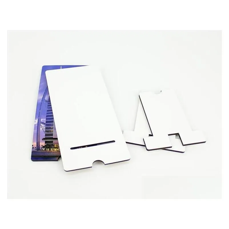 mobile phone mdf stands holder for sublimation diy customized blank cellphone universal rectangle stand